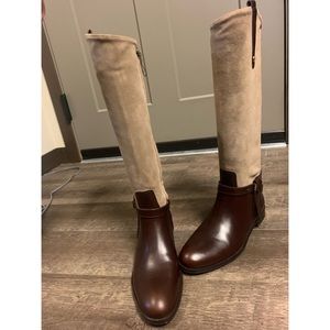 Massimo Dutti Real Leather riding boots, never worn